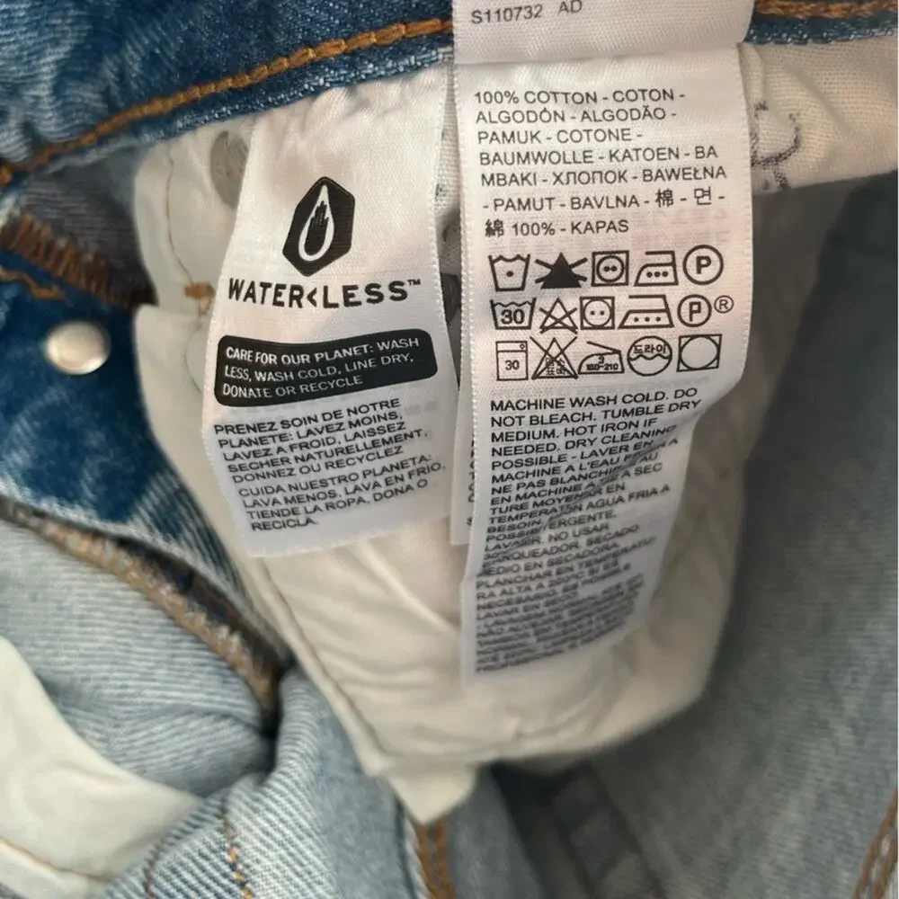 NWT Levi’s 501 90’s jeans light wash 26 - Picture 12 of 14